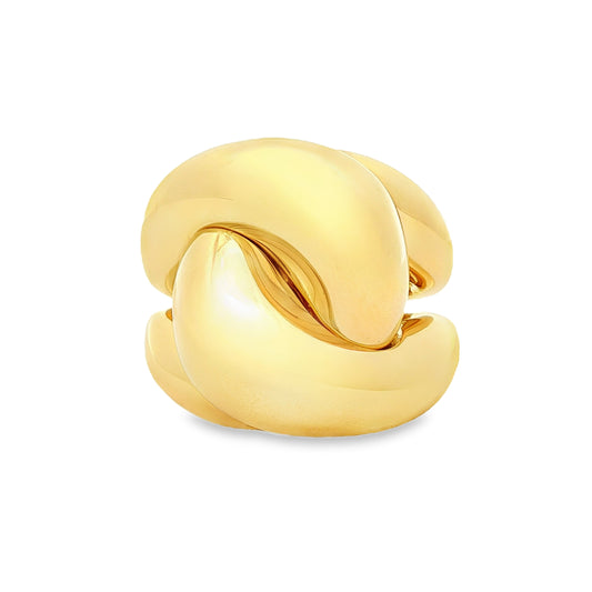 Antonio Papini Twisted Sculptural Ring 18K Yellow Gold