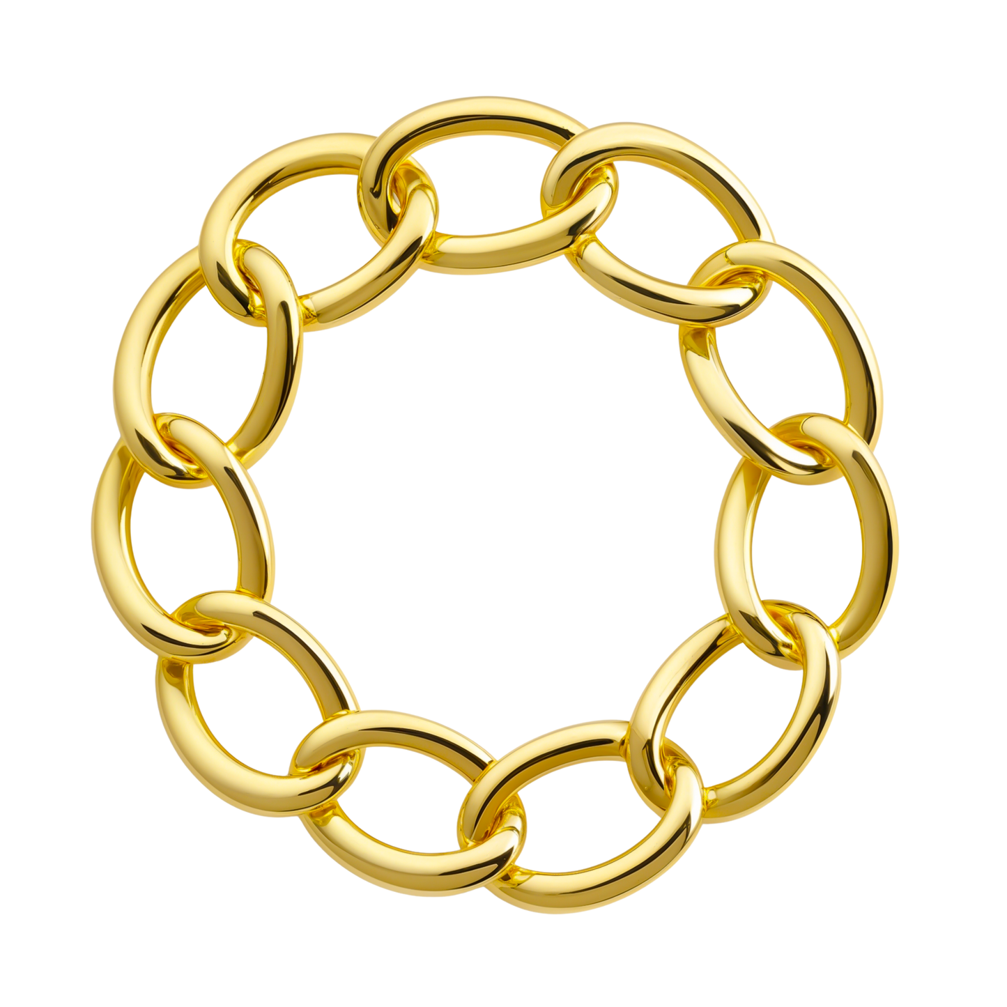 Antonio Papini Oval Link Bracelet 18K Yellow Gold
