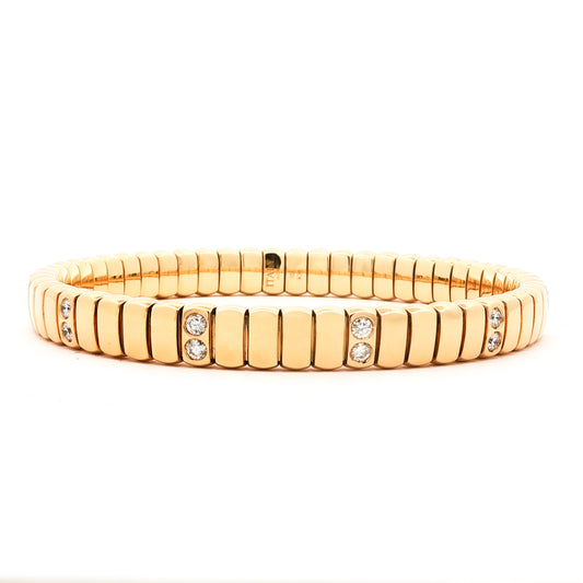Antonio Papini 0.83ct Diamond Bracelet 18K Yellow Gold