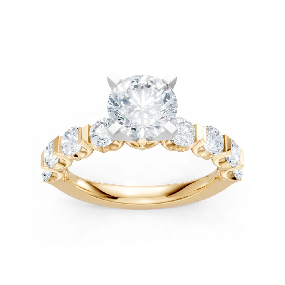 KJ5 14K Yellow Gold 0.80ct Diamond Engagement Ring Mounting