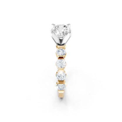 KJ5 14K Yellow Gold 0.80ct Diamond Engagement Ring Mounting