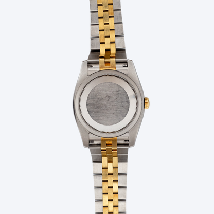 Pre Owned Rolex Datejust 36 Stainless Steel and Yellow Gold Champagne Diamond Dial - view 3