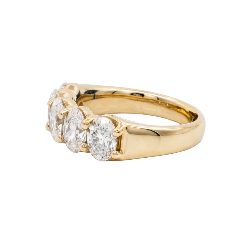 Ella Rose 2.00ct Oval Diamond Five-Stone Band 14K Yellow Gold