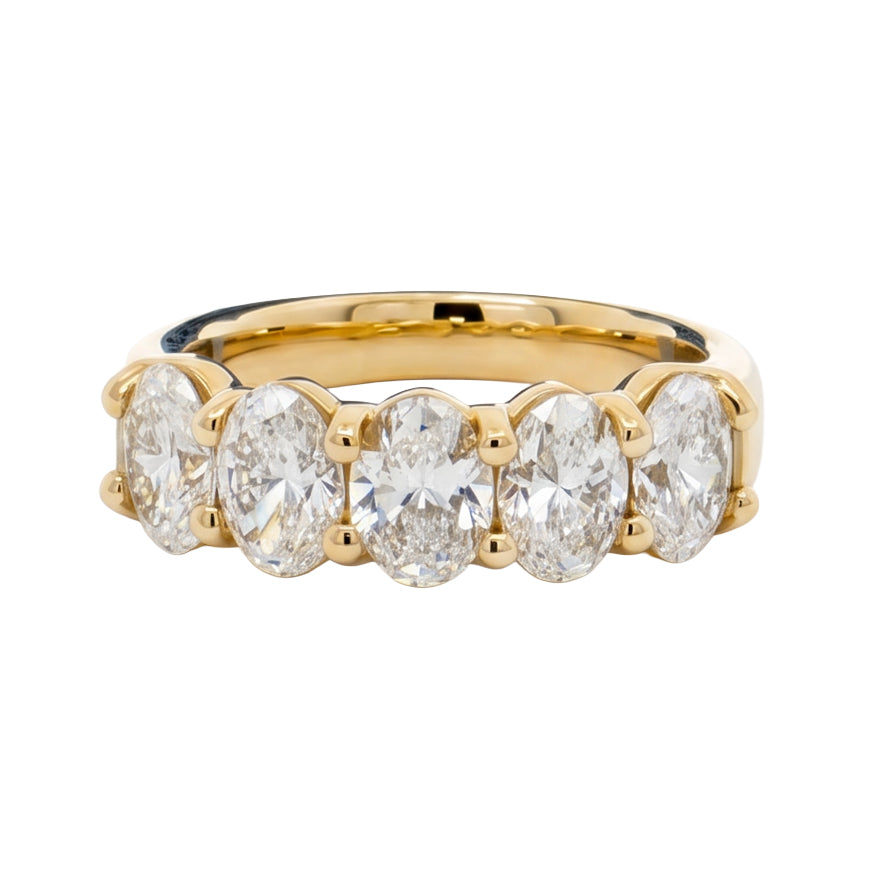 Ella Rose 2.00ct Oval Diamond Five-Stone Band 14K Yellow Gold