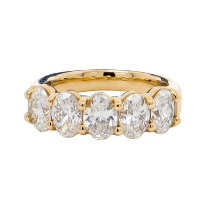 Ella Rose 2.00ct Oval Diamond Five-Stone Band 14K Yellow Gold