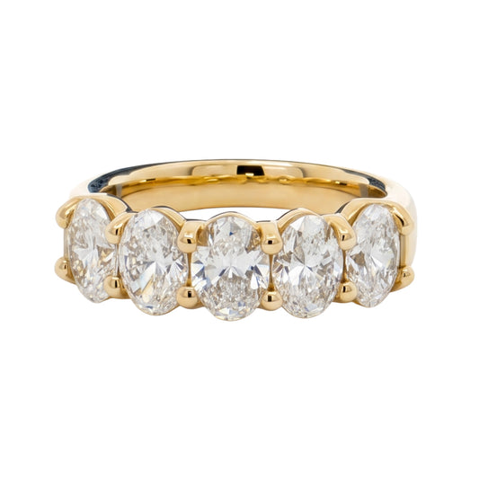 Ella Rose 2.00ct Oval Diamond Five-Stone Band 14K Yellow Gold