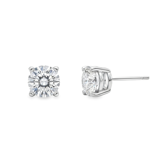 Ella Rose 14K White Gold 3.52ct Lab-Grown Diamond Stud Earrings