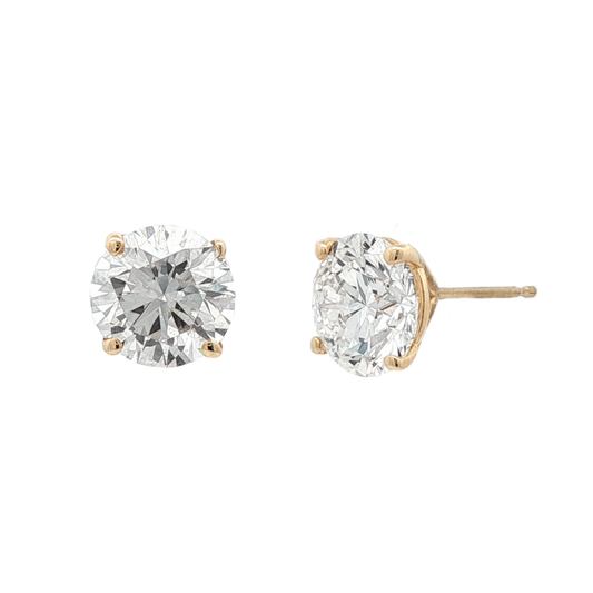 Ella Rose 4.11ct Lab-Grown Diamond Stud Earrings 14K Yellow Gold