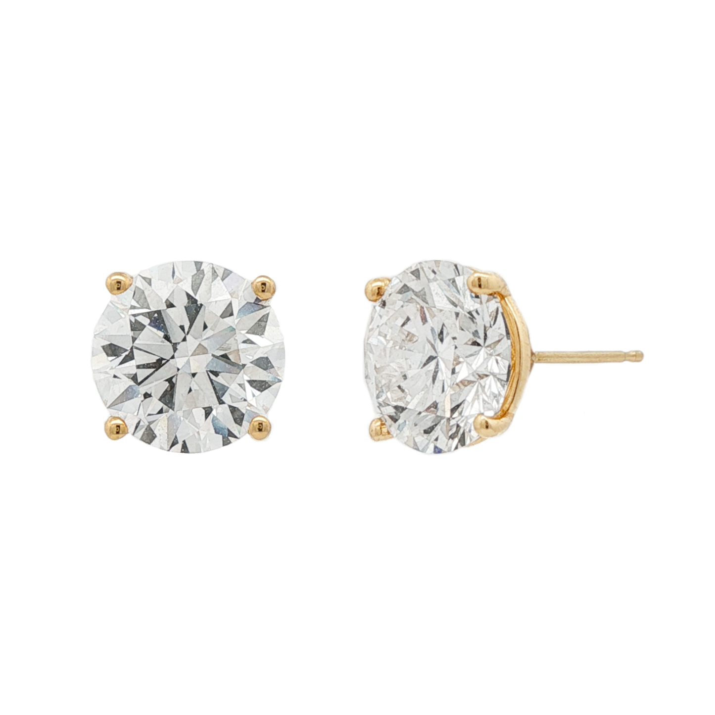 Ella Rose 6.07ct Lab-Grown Diamond Stud Earrings 14K Yellow Gold