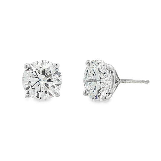 Ella Rose 3.20ct Lab-Grown Diamond Stud Earrings 14K White Gold