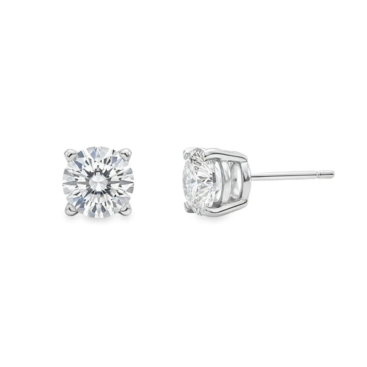 Ella Rose 4.12ct Lab-Grown Diamond Stud Earrings 14K White Gold