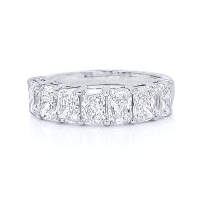 Ella Rose 14K White Gold 2.41ct Emerald-Cut Lab-Grown Diamond 7-Stone Band
