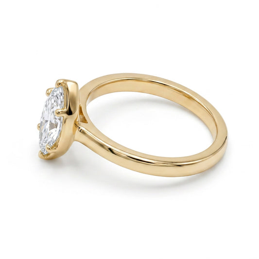 Ella Rose 14K Yellow Gold 1.03ct Marquise Lab-Grown Diamond Solitaire Engagement Ring