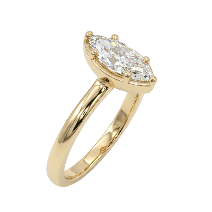 Ella Rose 14K Yellow Gold 1.03ct Marquise Lab-Grown Diamond Solitaire Engagement Ring
