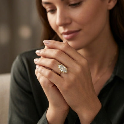 Ella Rose 14K Yellow Gold 1.03ct Marquise Lab-Grown Diamond Solitaire Engagement Ring