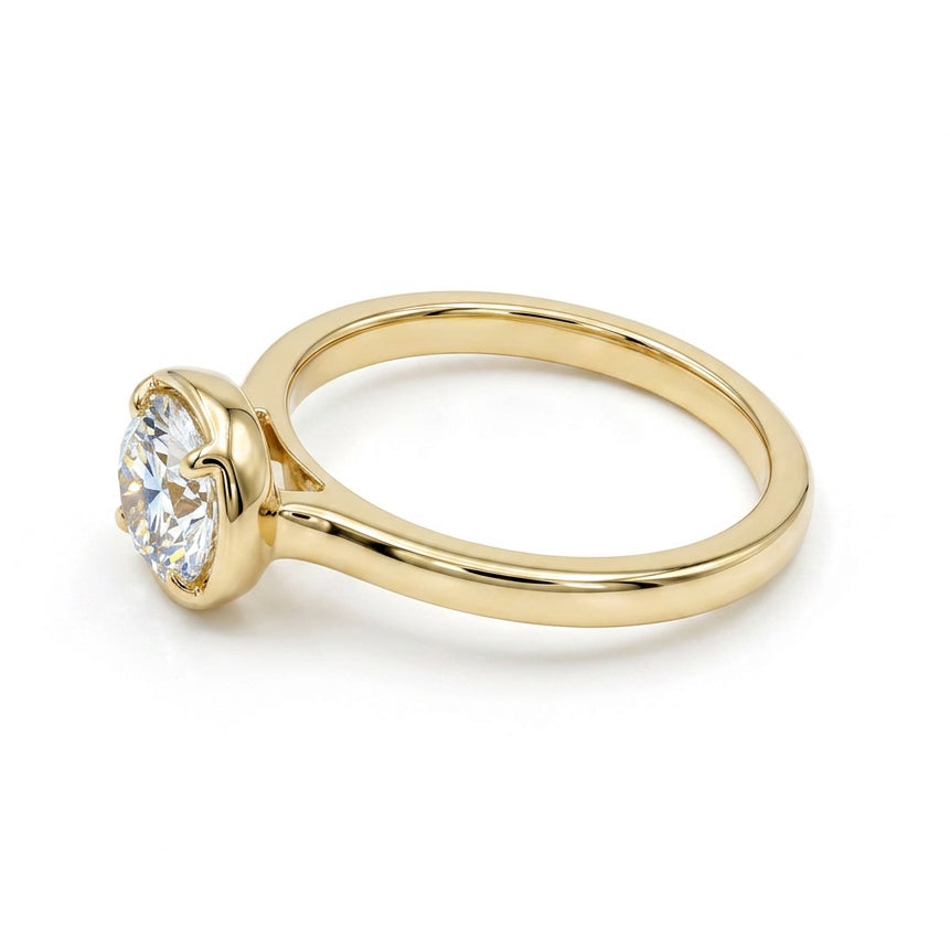 Ella Rose 14K Yellow Gold 1.02ct Round Lab-Grown Diamond Solitaire Engagement Ring