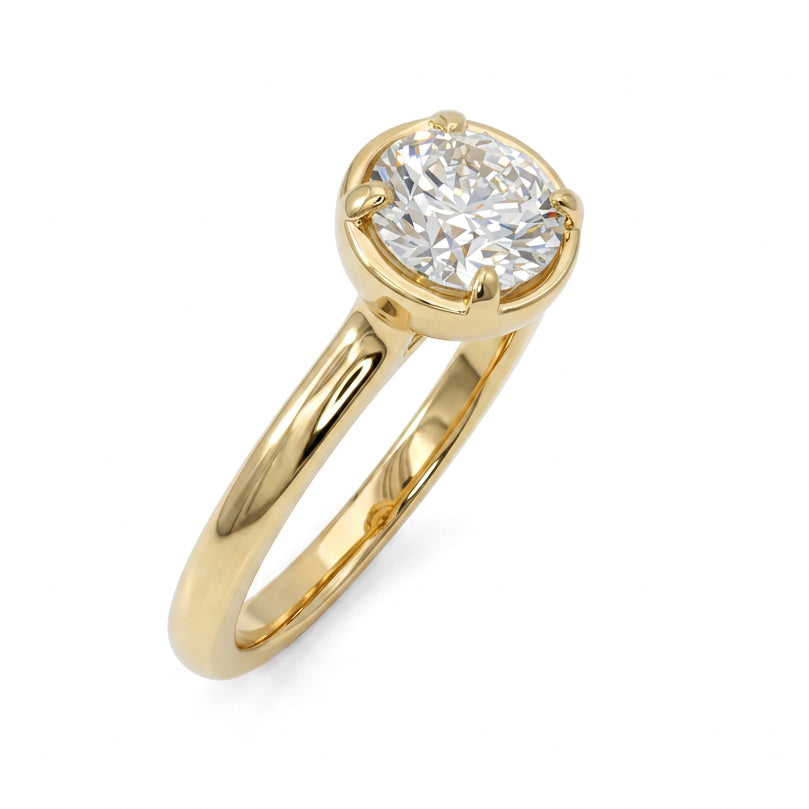 Ella Rose 14K Yellow Gold 1.02ct Round Lab-Grown Diamond Solitaire Engagement Ring