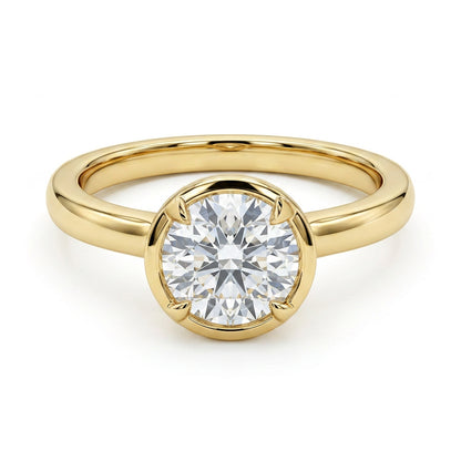 Ella Rose 14K Yellow Gold 1.02ct Round Lab-Grown Diamond Solitaire Engagement Ring