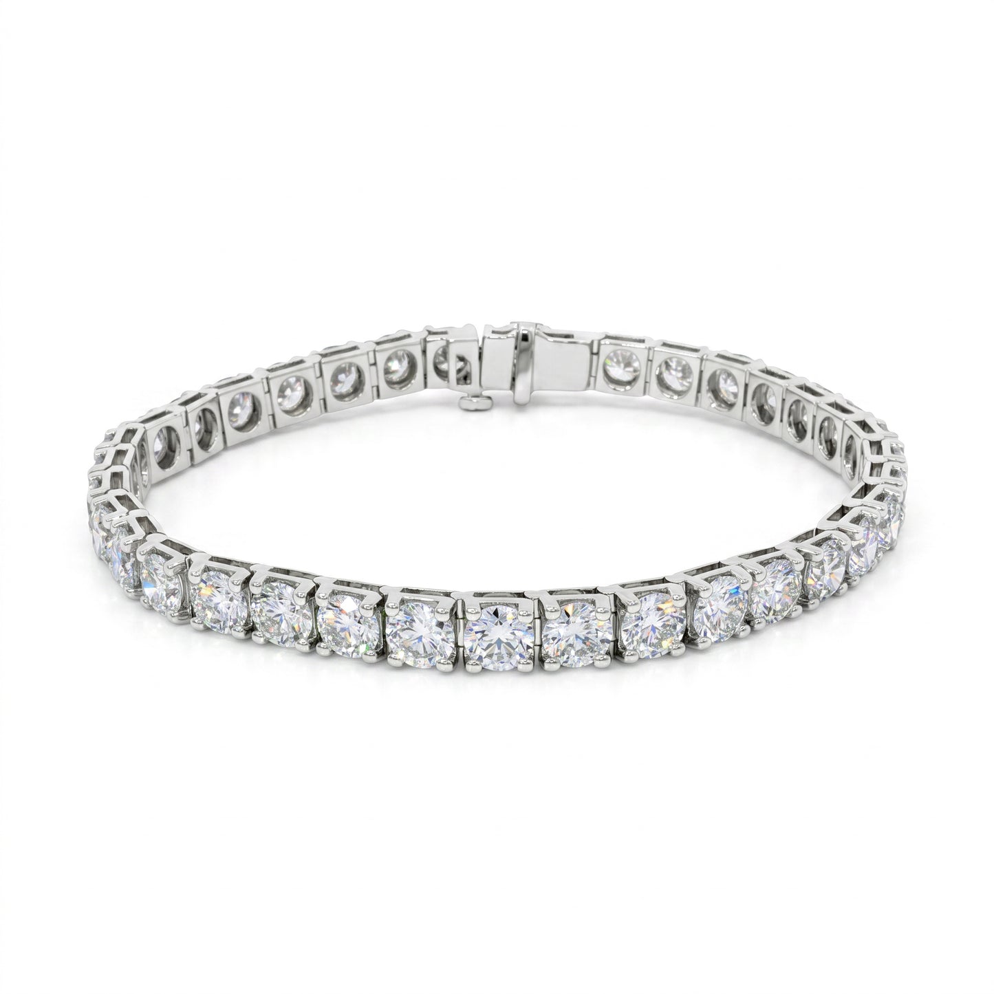 Ella Rose 14K White Gold 15.01ct Lab-Grown Diamond Tennis Bracelet