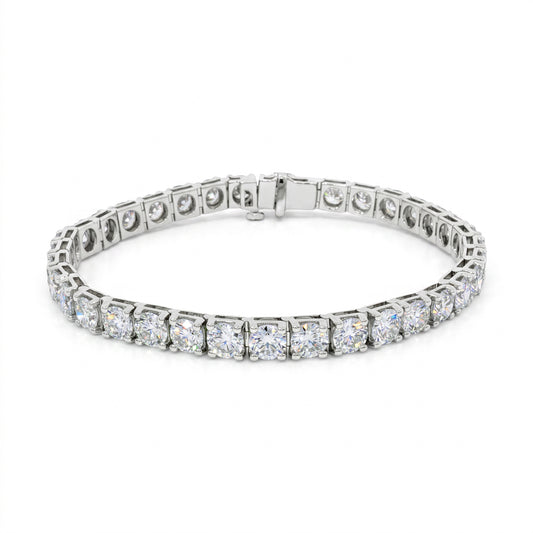 Ella Rose 14K White Gold 15.01ct Lab-Grown Diamond Tennis Bracelet