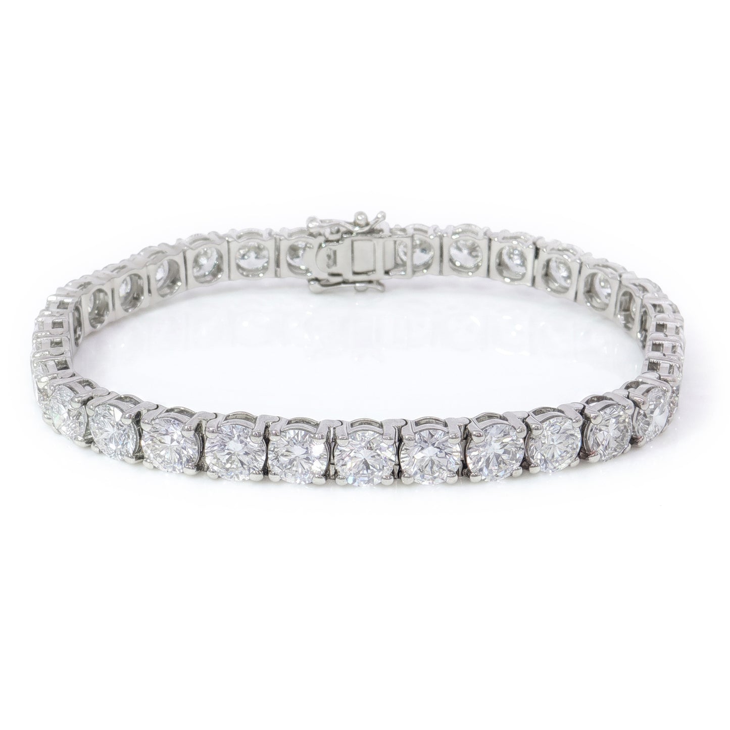 Ella Rose 14K White Gold 18.55ct Lab-Grown Diamond Tennis Bracelet
