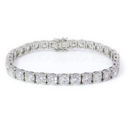 Ella Rose 14K White Gold 18.55ct Lab-Grown Diamond Tennis Bracelet