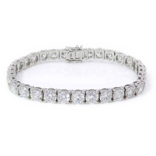Ella Rose 14K White Gold 18.55ct Lab-Grown Diamond Tennis Bracelet