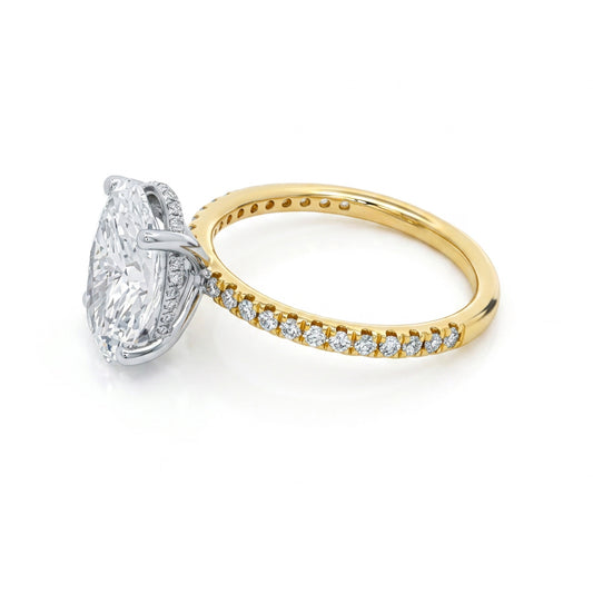 Ella Rose 14K Yellow Gold Lab-Grown Diamond Engagement Ring Semi-Mount