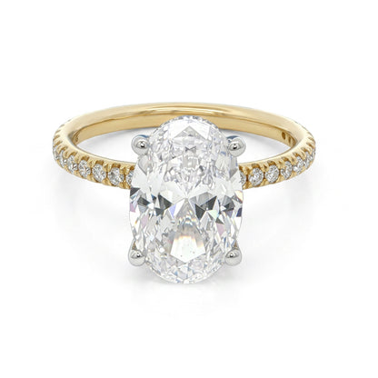 Ella Rose 14K Yellow Gold Lab-Grown Diamond Engagement Ring Semi-Mount