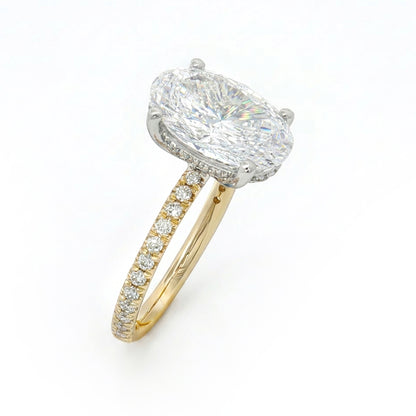 Ella Rose 14K Yellow Gold Lab-Grown Diamond Engagement Ring Semi-Mount