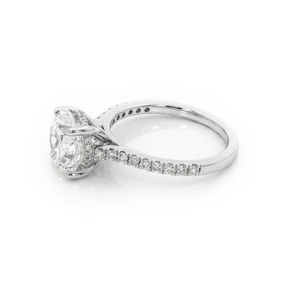 Ella Rose 14K White Gold Lab-Grown Diamond Engagement Ring Semi-Mount