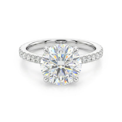 Ella Rose 14K White Gold Lab-Grown Diamond Engagement Ring Semi-Mount