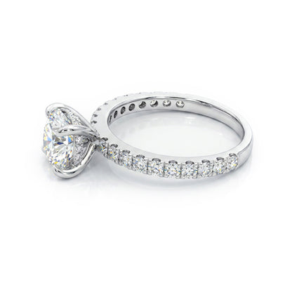 Ella Rose 14K White Gold 1.59ct Round Lab-Grown Diamond Engagement Ring