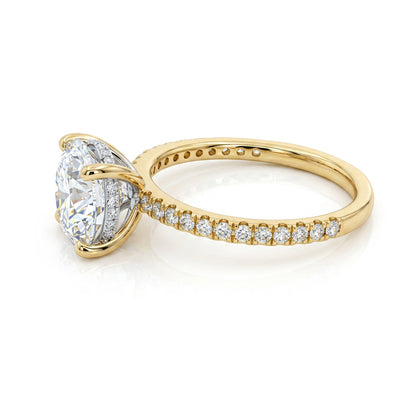 Ella Rose 14K Yellow    Gold 2.59ct Round Lab-Grown Diamond Engagement Ring