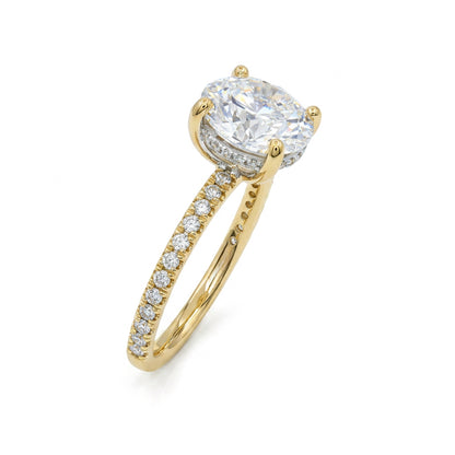 Ella Rose 14K Yellow    Gold 2.59ct Round Lab-Grown Diamond Engagement Ring