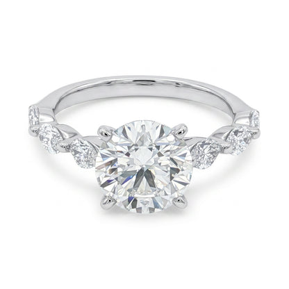Ella Rose 14K White Gold 2.10ct Round Lab-Grown Diamond Engagement Ring