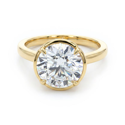 Ella Rose 14K Yellow Gold 3.10ct Round Lab-Grown Diamond Solitaire Engagement Ring