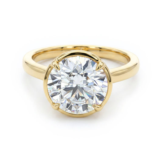 Ella Rose 14K Yellow Gold 3.10ct Round Lab-Grown Diamond Solitaire Engagement Ring