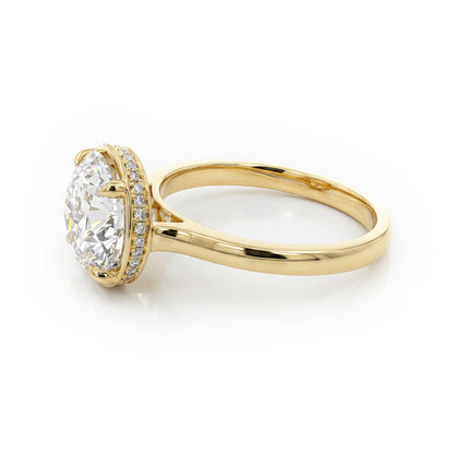Ella Rose 14K Yellow Gold 3.10ct Round Lab-Grown Diamond Solitaire Engagement Ring