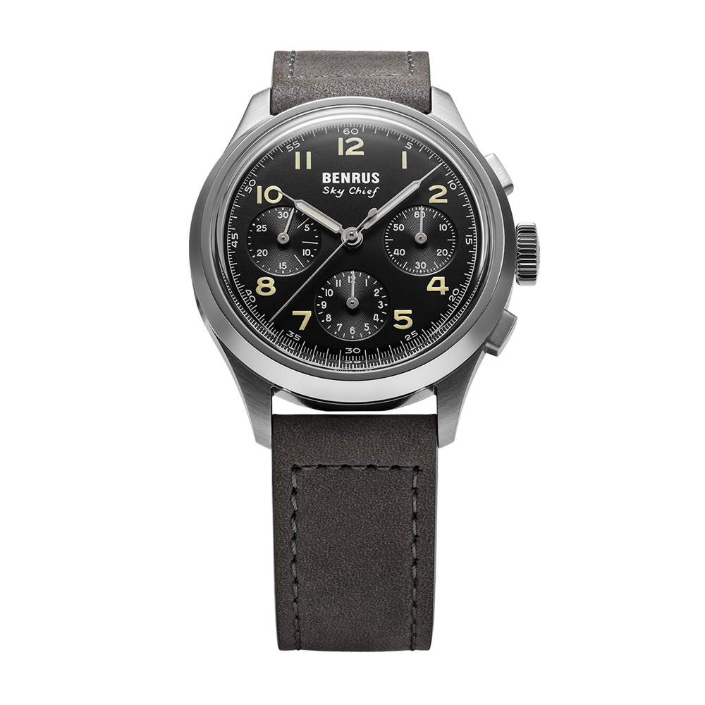 BENRUS Sky Chief Stratus Grey front view