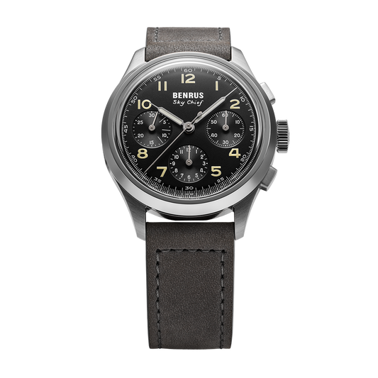 BENRUS Sky Chief Stratus Grey front view