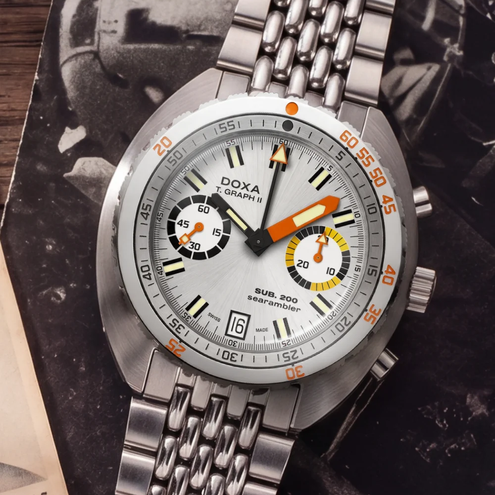 DOXA SUB 200 T.Graph II Searambler Stainless Steel