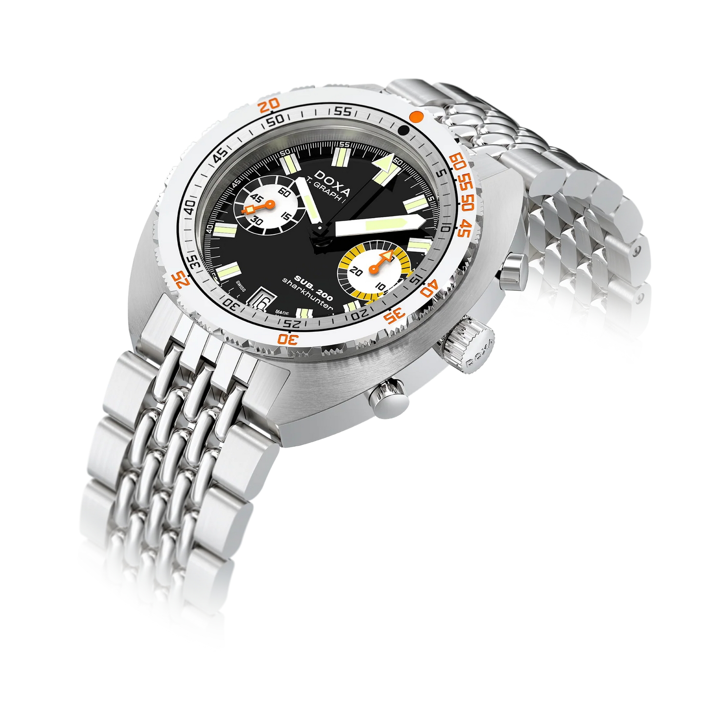 DOXA SUB 200 T.Graph II Sharkhunter Stainless Steel