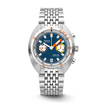 DOXA SUB 200 T.Graph II Caribbean Stainless Steel