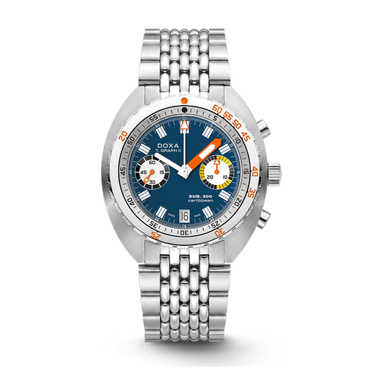 DOXA SUB 200 T.Graph II Caribbean Stainless Steel