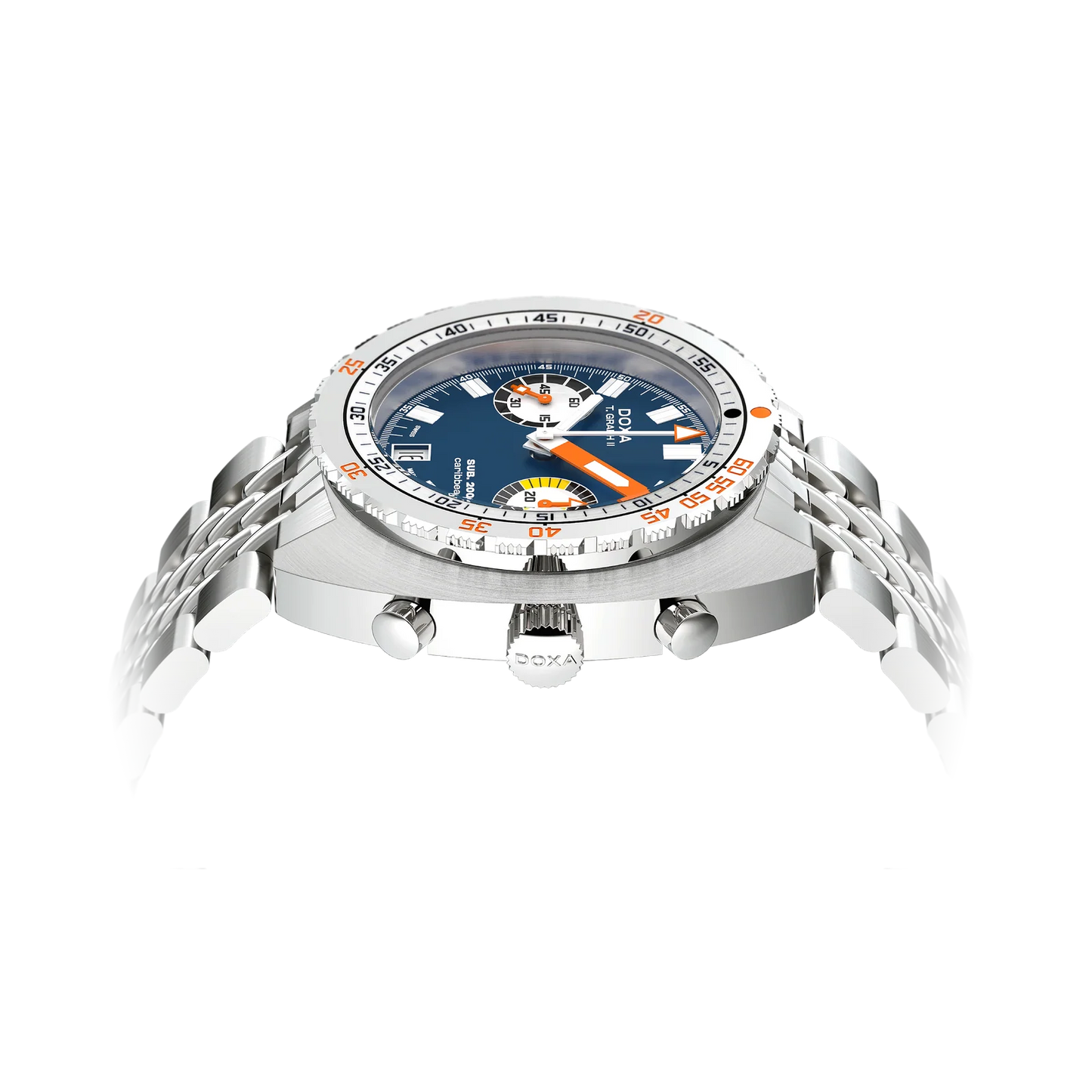 DOXA SUB 200 T.Graph II Caribbean Stainless Steel