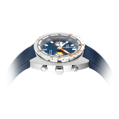 DOXA SUB 200 T.Graph II Caribbean Blue Rubber Strap