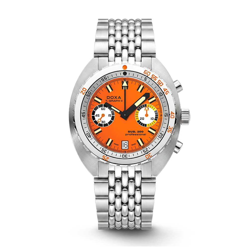 DOXA SUB 200 T.Graph II Professional Stainless Steel