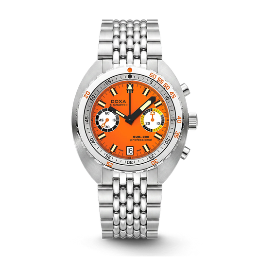 DOXA SUB 200 T.Graph II Professional Stainless Steel