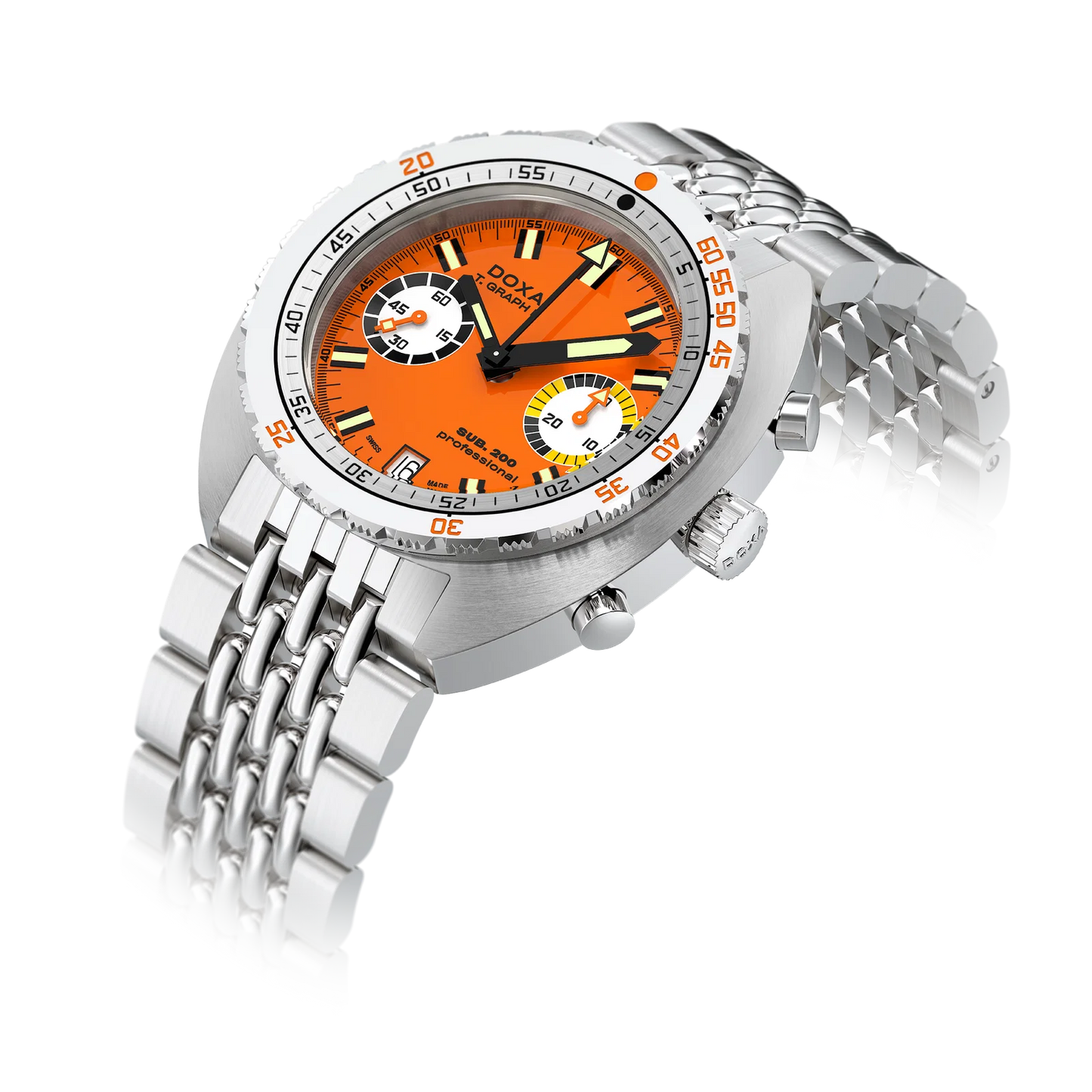 DOXA SUB 200 T.Graph II Professional Stainless Steel